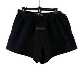 Fear of God Essentials Black Fleece Sweat Shorts Streetwear Cozy Small